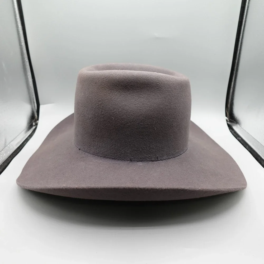 American Hat Co Cowboy Hat Mens Gray Maxi-Felt Pure Wool Western Cattleman